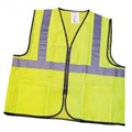 1231-LZ Lime Mesh Class 2 Vest with 2" Reflective Striping